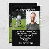 Gedächtnisdienst laden Bowling ein Einladung (Vorne/Hinten)