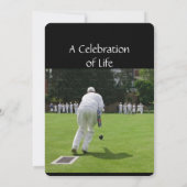 Gedächtnisdienst laden Bowling ein Einladung (Rückseite)