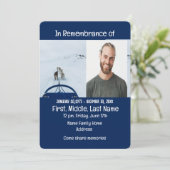 Gedächtnisdienst laden Dog-Team Schlittenwinterspo Einladung (Stehend Vorderseite)