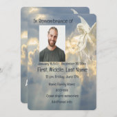 Gedächtnisdienst lädt "Bright Angel" in Sky ein Einladung (Vorne/Hinten)