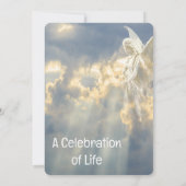 Gedächtnisdienst lädt "Bright Angel" in Sky ein Einladung (Rückseite)