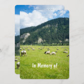 Gedächtnisdienst lädt Schafzucht zum Bauer ein Einladung (Vorne/Hinten)