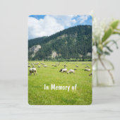 Gedächtnisdienst lädt Schafzucht zum Bauer ein Einladung (Stehend Vorderseite)