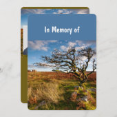 Gedächtnisdienst lädt schöne Wüste Savannah ein Einladung (Vorne/Hinten)