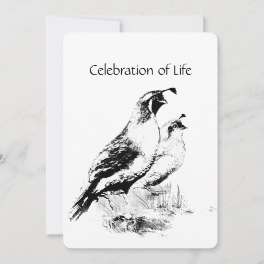 Gedächtnisdienst lädt Vintages kalifornisches Quän Einladung (Vorderseite)