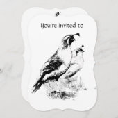 Gedächtnisdienst lädt Vintages kalifornisches Quän Einladung (Vorne/Hinten)