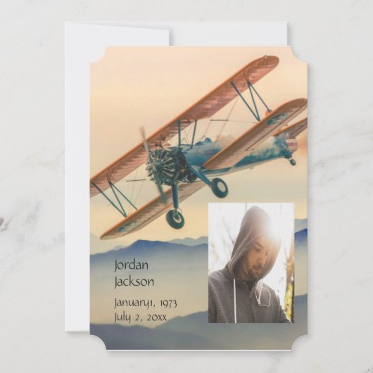 Gedächtnisdienst lädt Wolken-Thunderstorm Sky ein Einladung (Vorderseite)