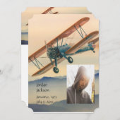 Gedächtnisdienst lädt Wolken-Thunderstorm Sky ein Einladung (Vorne/Hinten)