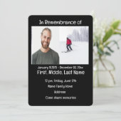 Gedächtnisdienst lädt zum Langlaufen ein Einladung (Stehend Vorderseite)