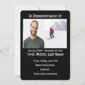 Gedächtnisdienst lädt zum Langlaufen ein Einladung (Vorderseite)