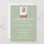 Gedächtnisdienst lädt zur Einladung eines Grünbaum (Rückseite)