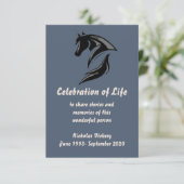 Gedächtnisdienst: Reittier einladen Einladung (Stehend Vorderseite)