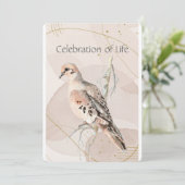 Gedächtnisdienst Wasserfarbenatmung Einladung (Stehend Vorderseite)