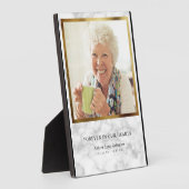 Gedächtniserinnerung Beileid-Marmor beibehalten Fotoplatte (Seite)