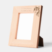 Gedächtniserinnerung Foto Keepake Wolf Tier Geätzte Rahmen (Links)