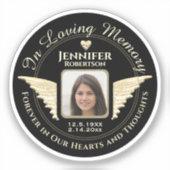 Gedächtniserinnerung im Foto lieben Aufkleber (Vorderseite)