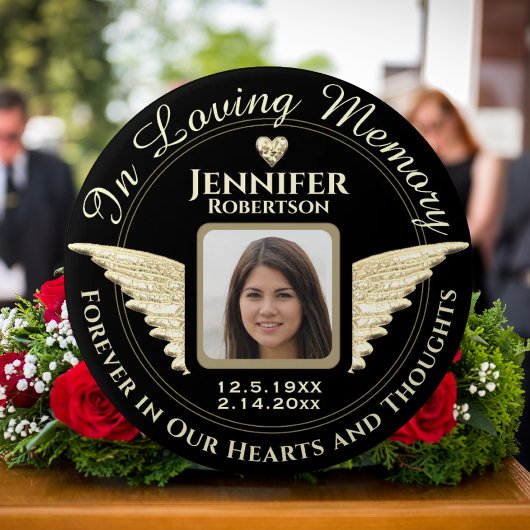 Gedächtniserinnerung im Foto lieben Button