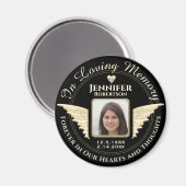 Gedächtniserinnerung im Foto lieben Magnet (Vorderseite/Rückseite)