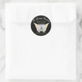 Gedächtniserinnerung im Foto lieben Runder Aufkleber (Tasche)