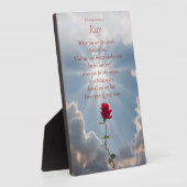 Gedächtniserinnerung Tribute Individuelle Name spi Fotoplatte (Seite)