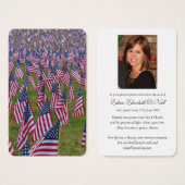 Gedächtnisfahnen Gebet-Sympathiekarten (Vorne & Hinten)