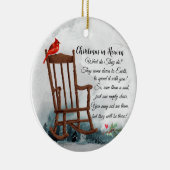 Gedächtnisfeier Der Himmel ist ein schöner Ort Rot Keramik Ornament (Rechts)