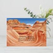 Gedächtnisfeier für das Leben Einladung (Stehend Vorderseite)