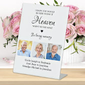 Gedächtnisfeier für die Love Memory 3-Collage Sockelschild