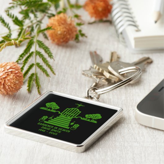 Gedächtnisfeier für Gärtner Schlüsselanhänger (Seite)