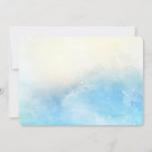 Gedächtnisfeier Moderne Wasserfarben Dankeskarte (Rückseite)