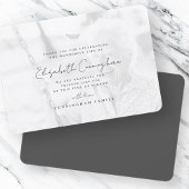 Gedächtnisfeier Modernes, einfaches Foto Dankeskarte