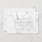 Gedächtnisfeier Modernes, einfaches Foto Dankeskarte (Vorderseite)