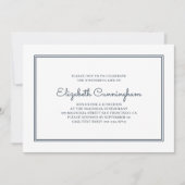 Gedächtnisfeier Modernes und einfaches Elegantes Einladung (Vorderseite)