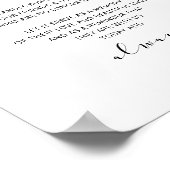 Gedächtnisfeiern signalisieren lebendiges Skript Poster (Ecke)