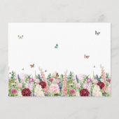 Gedächtnisflora und -schmetterlingsfeier begleitkarte (Rückseite)