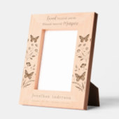 Gedächtnisflorale Erinnerung personalisieren Holz- Geätzte Rahmen (Links)