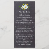 Gedächtnisflorale Foto Beerdigung Beerdigung Lesez Menükarte (Rückseite)