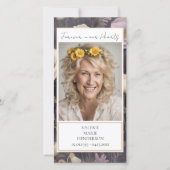 Gedächtnisflorale Foto Beerdigung Keepake Dankeskarte (Vorderseite)