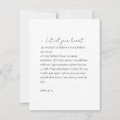 Gedächtnisflorale Foto Beerdigung Keepake Einladung (Rückseite)