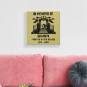 Gedächtnisgärtner-Beerdigung Leinwanddruck (Insitu (Wohnzimmer))