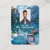 Gedächtnisgebet Foto Kanusee Wilderness Wasser Visitenkarte (Rückseite)