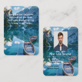 Gedächtnisgebet Foto Kanusee Wilderness Wasser Visitenkarte (Vorne/Hinten)