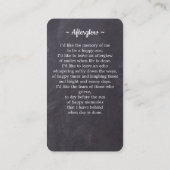 Gedächtnisgedicht Foto Beerdigungskarte 25 Telefonnummerkarte (Rückseite)