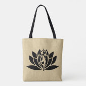 Gedächtnisgeschenk Yoga Meditation Lotus Tasche (Rückseite)