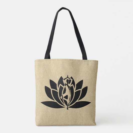 Gedächtnisgeschenk Yoga Meditation Lotus Tasche (Rückseite)