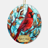 Gedächtnisglas-Kardinal Keramik Ornament (Links)