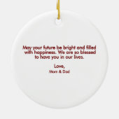 Gedächtnishaltiges Baby First Christmas Ornament K (Hinten)