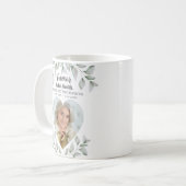 Gedächtnisherz geprägtes Foto für immer in unserem Kaffeetasse (Vorderseite Links)