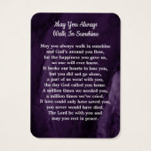 Gedächtniskarte 3 Foto Gedenkkarte Beerdigungskart (Rückseite)