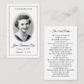 Gedächtniskarte - Der 23. Psalm Visitenkarte (Vorne/Hinten)